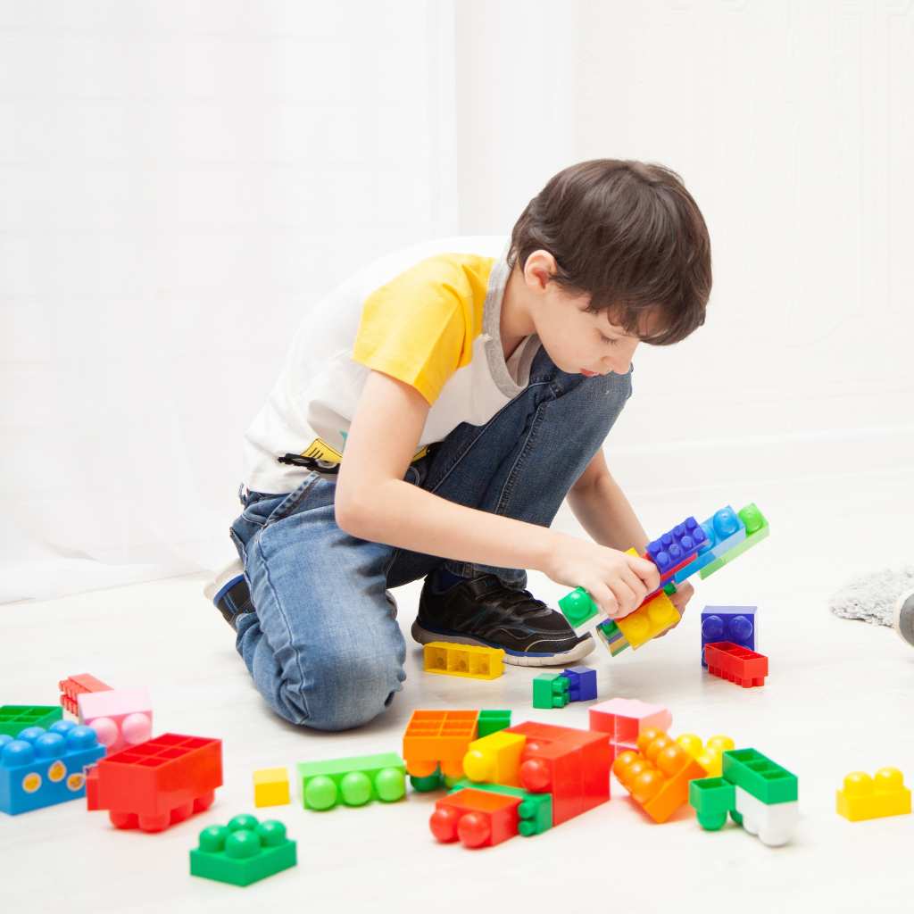 Child during an autism screening assessment
